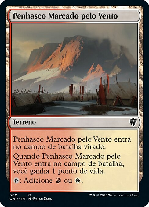 Penhasco Marcado pelo Vento