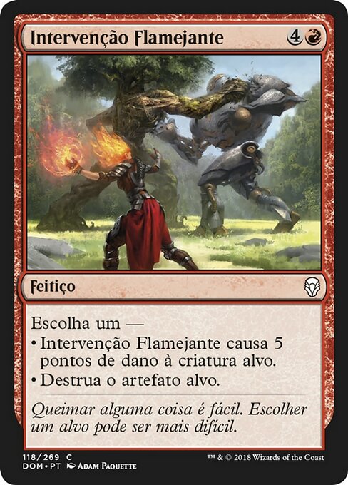 Intervenção Flamejante