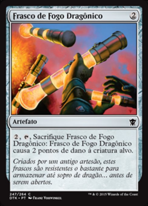 Frasco de Fogo Dragônico