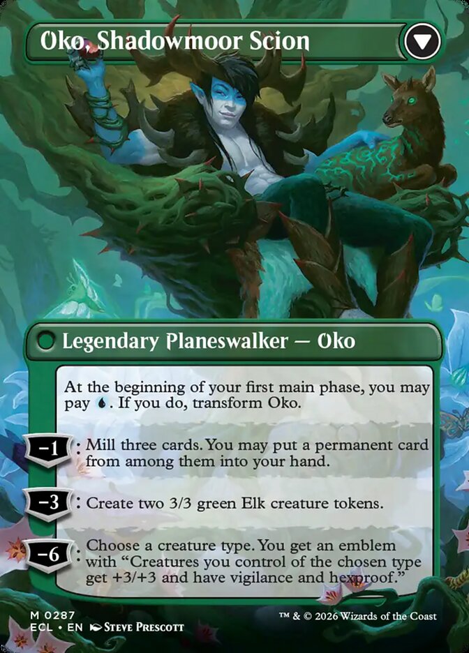 Oko, Lorwyn Liege // Oko, Shadowmoor Scion