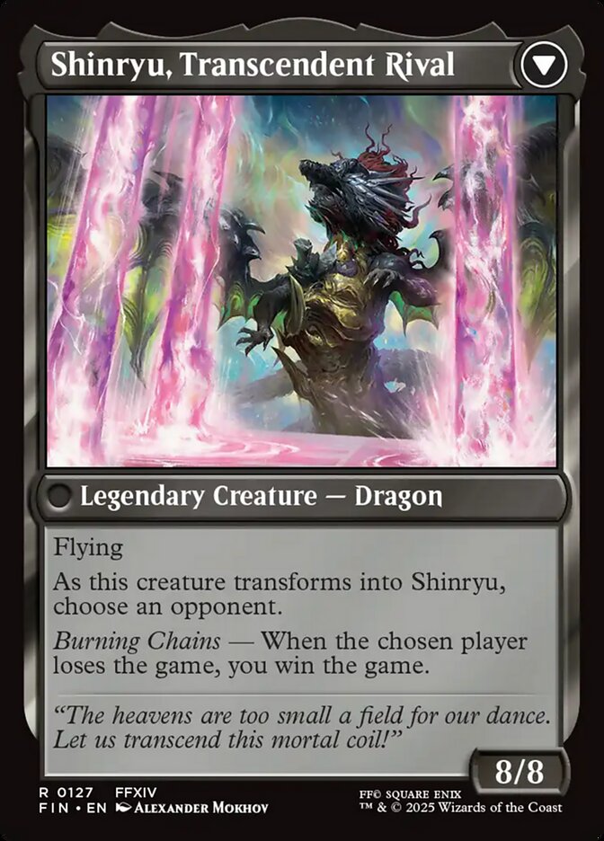 Zenos yae Galvus // Shinryu, Transcendent Rival