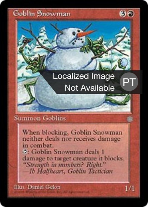 Boneco de Neve dos Goblins