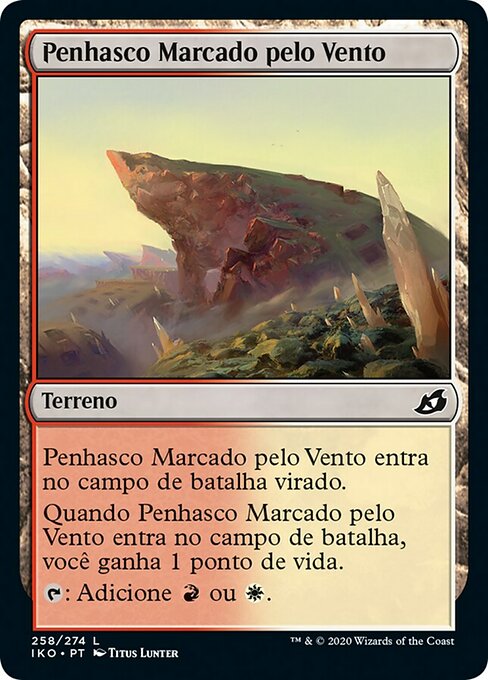 Penhasco Marcado pelo Vento