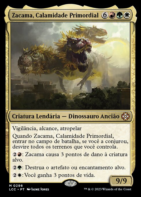 Zacama, Calamidade Primordial