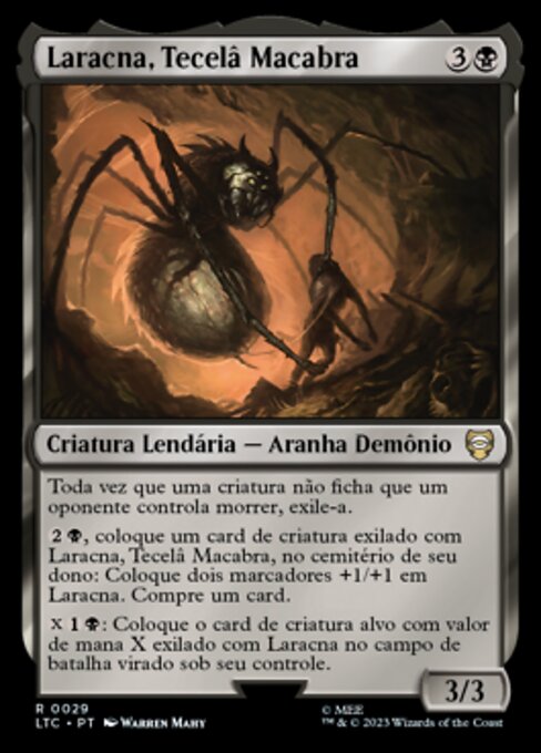 Laracna, Tecelâ Macabra