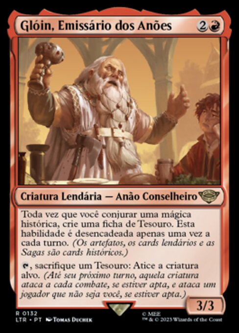 Glóin, Emissário dos Anões