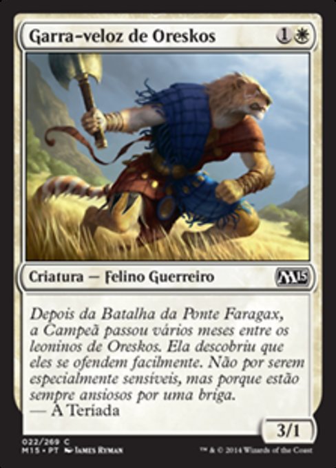 Garra-veloz de Oreskos
