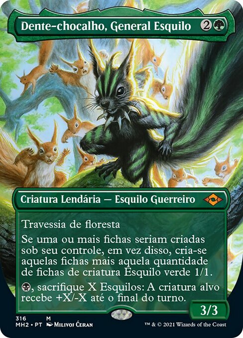 Dente-chocalho, General Esquilo