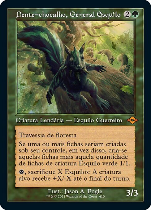 Dente-chocalho, General Esquilo