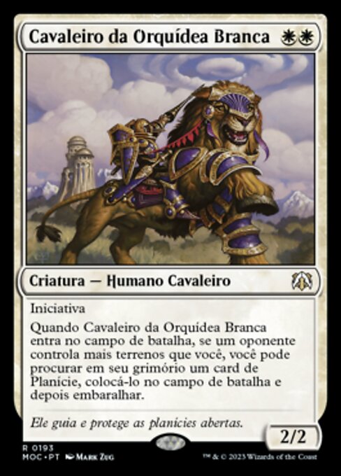 Cavaleiro da Orquídea Branca