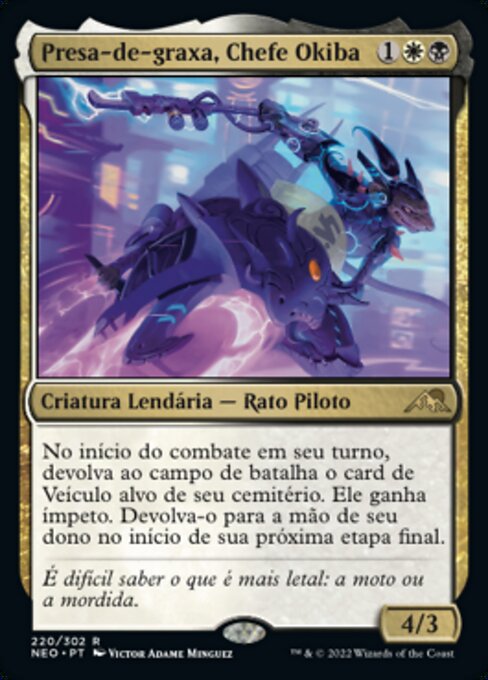 Presa-de-graxa, Chefe Okiba