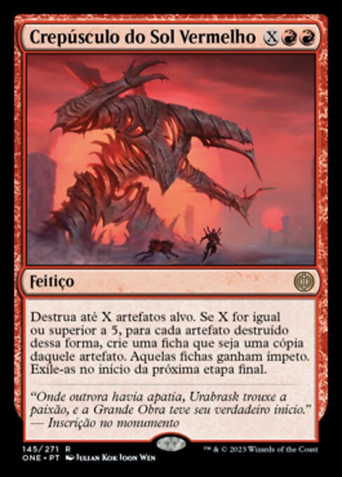 Crepúsculo do Sol Vermelho