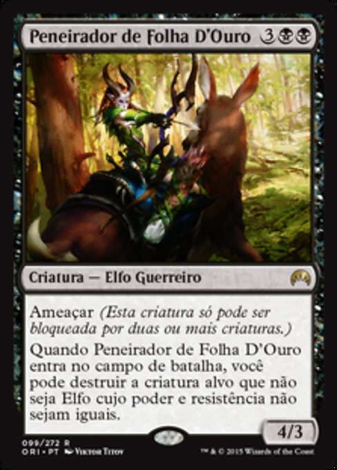 Peneirador de Folha D'Ouro