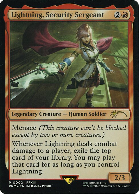 Lightning, Security Sergeant