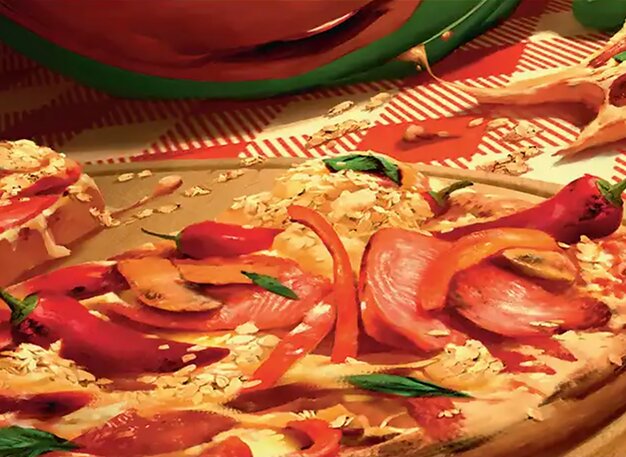 Spicy Oatmeal Pizza
