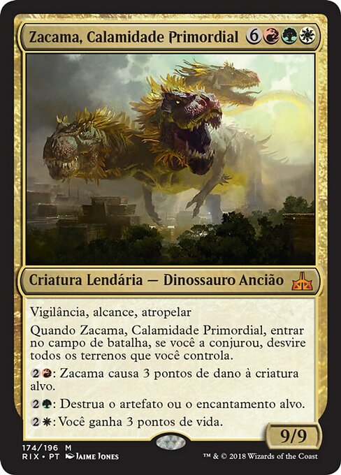 Zacama, Calamidade Primordial