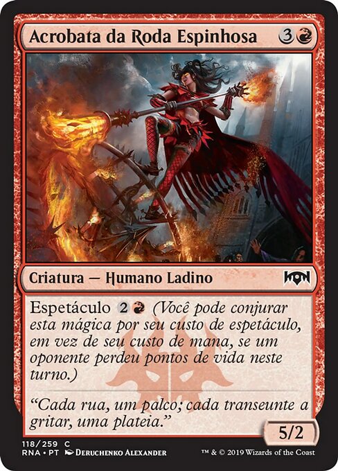 Acrobata da Roda Espinhosa