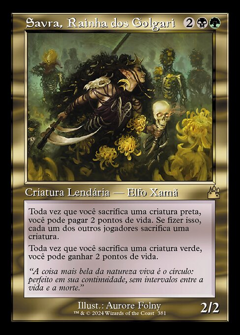 Savra, Rainha dos Golgari
