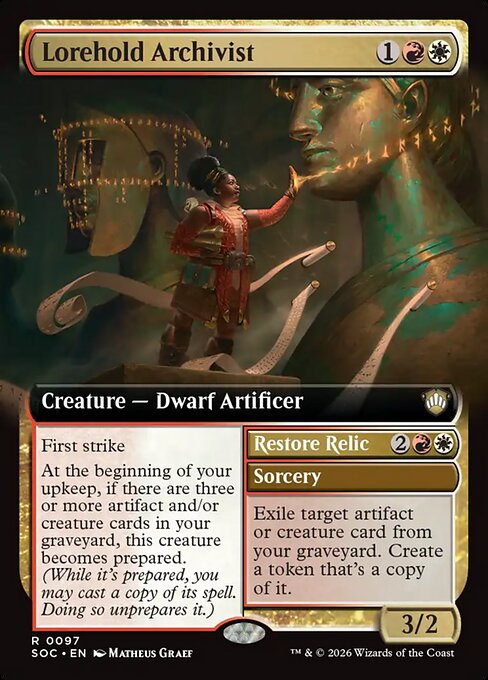 Lorehold Archivist // Restore Relic