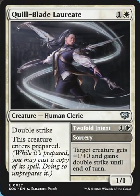 Quill-Blade Laureate // Twofold Intent