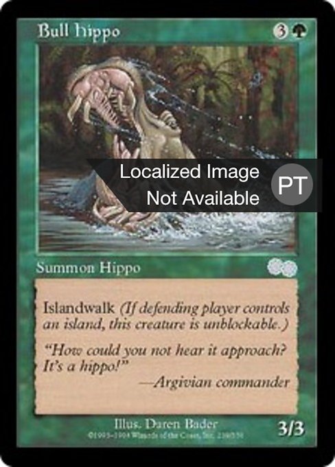 Hipopótamo Macho
