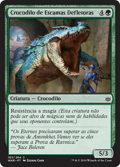 Crocodilo de Escamas Defletoras