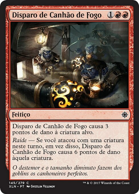 Disparo de Canhão de Fogo