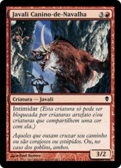 Javali Canino-de-Navalha