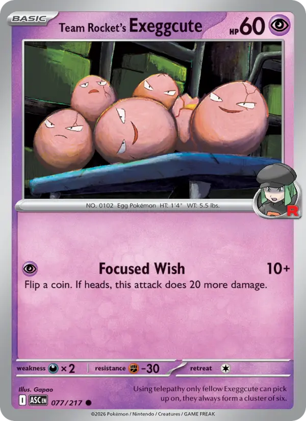 Exeggcute da Equipe Rocket