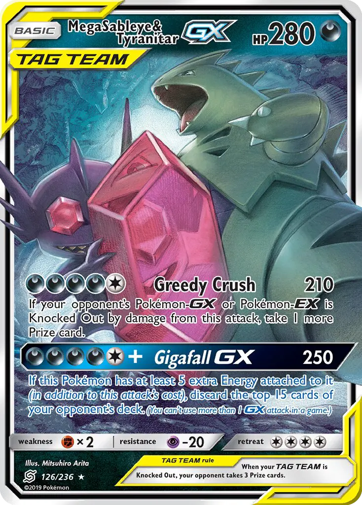 Mega Sableye e Tyranitar GX