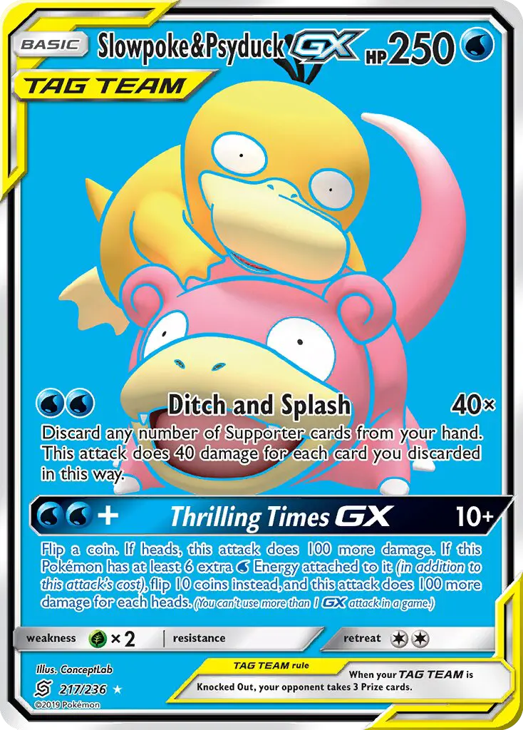 Slowpoke e Psyduck GX