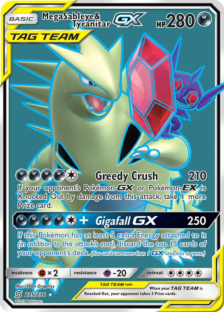 Mega Sableye e Tyranitar GX