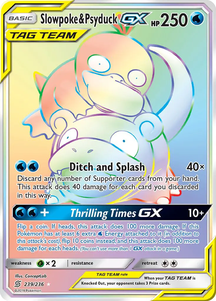 Slowpoke e Psyduck GX