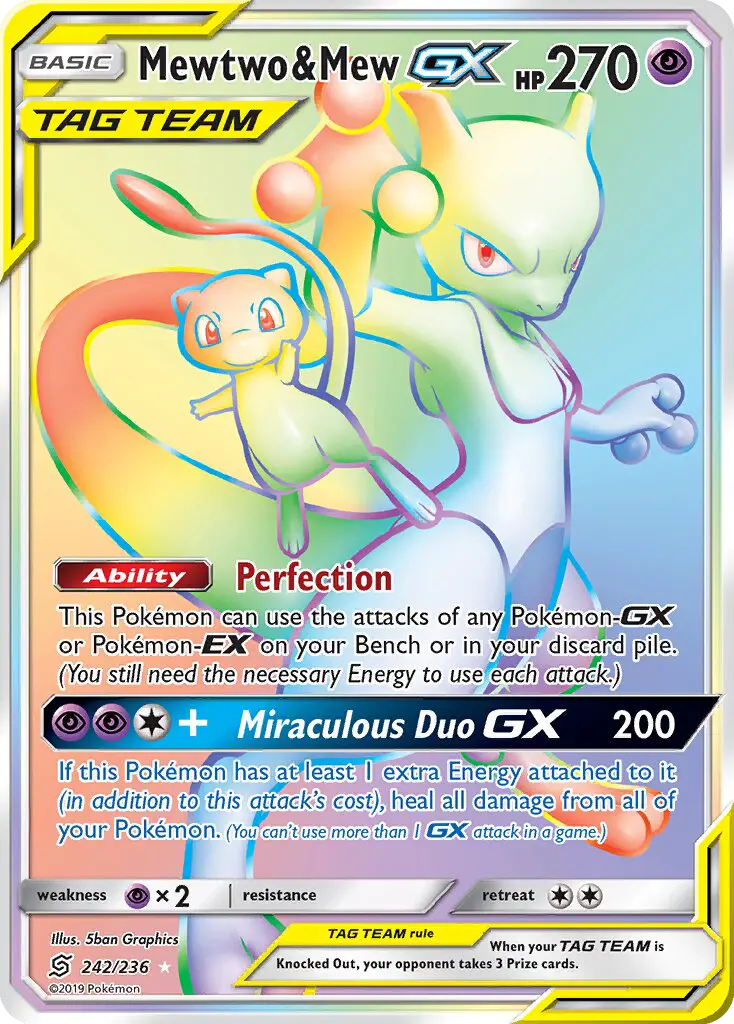 Mewtwo e Mew GX