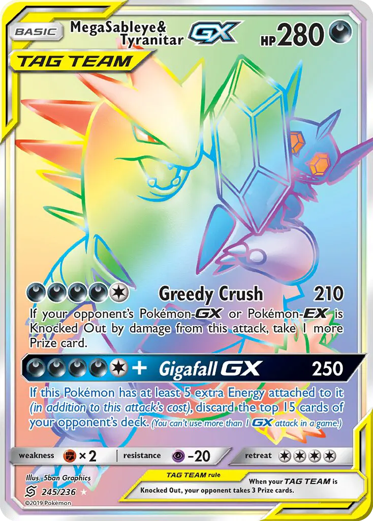 Mega Sableye e Tyranitar GX