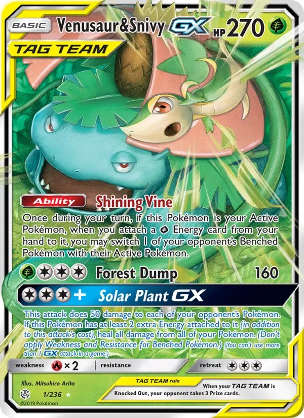 Venusaur e Snivy GX