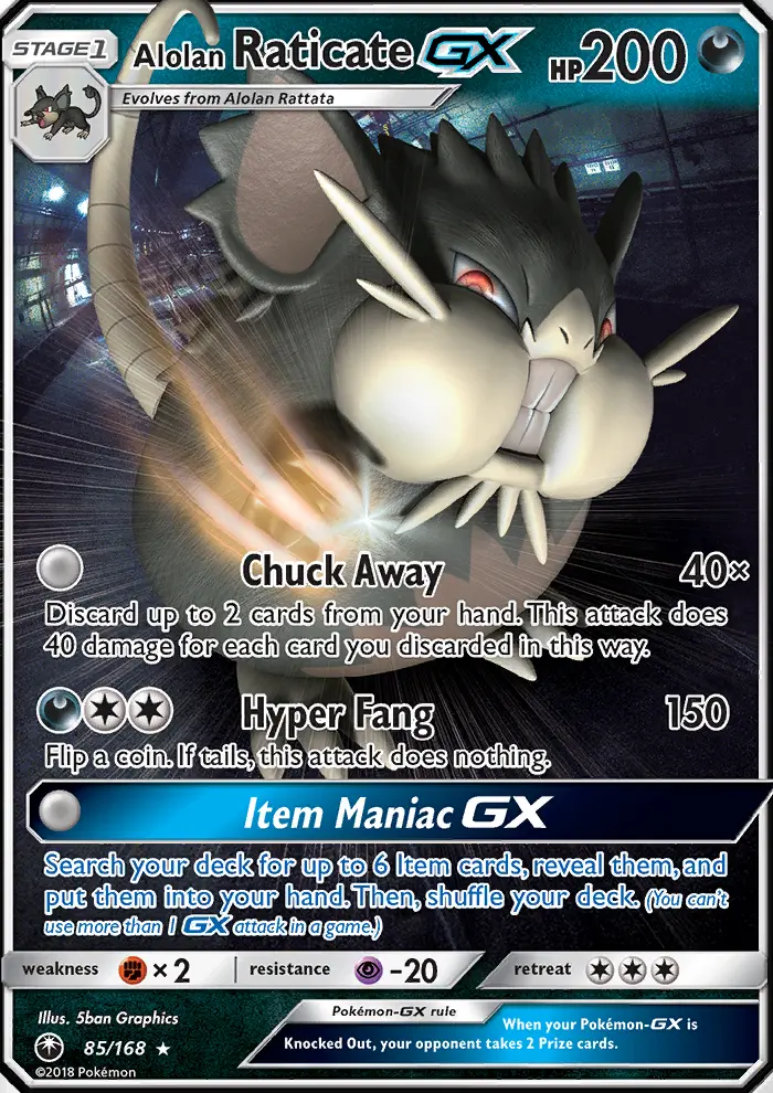 Raticate de Alola GX