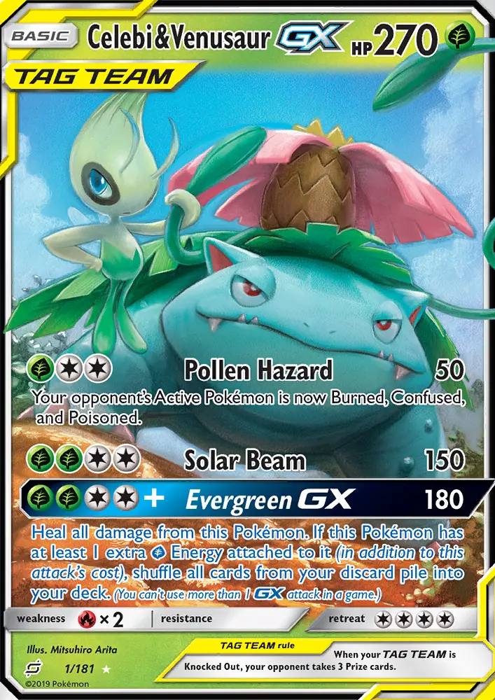 Celebi e Venusaur GX