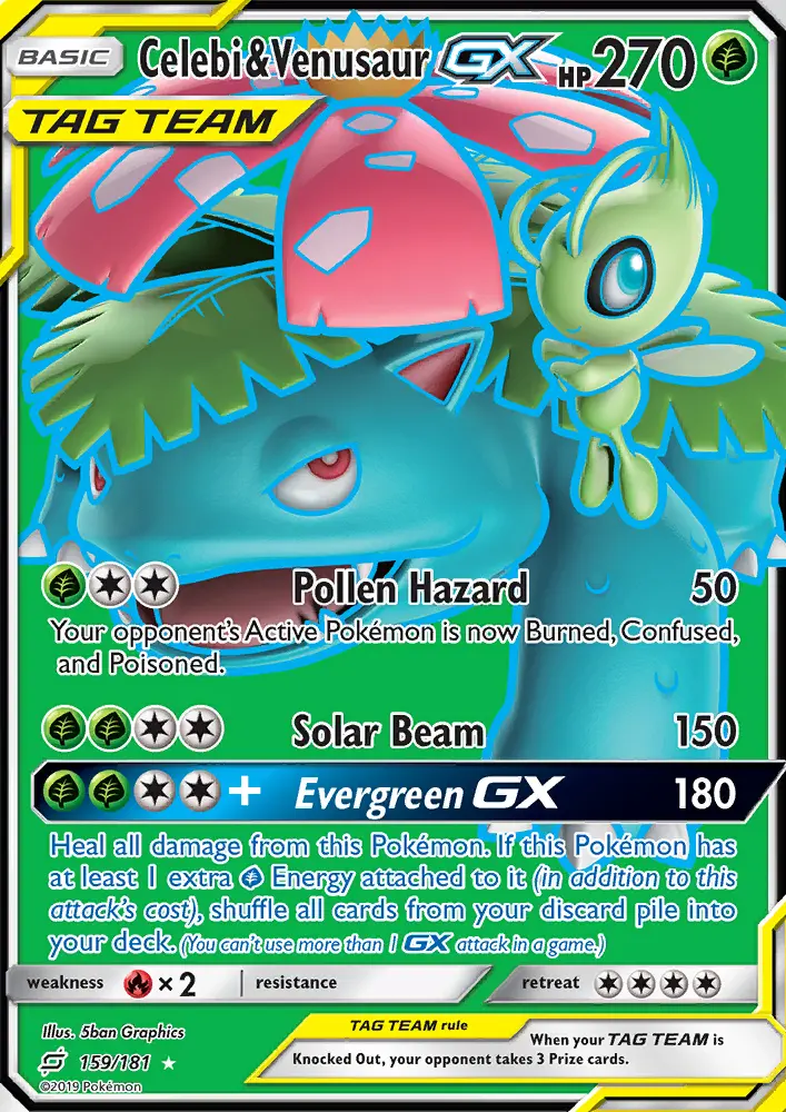 Celebi e Venusaur GX