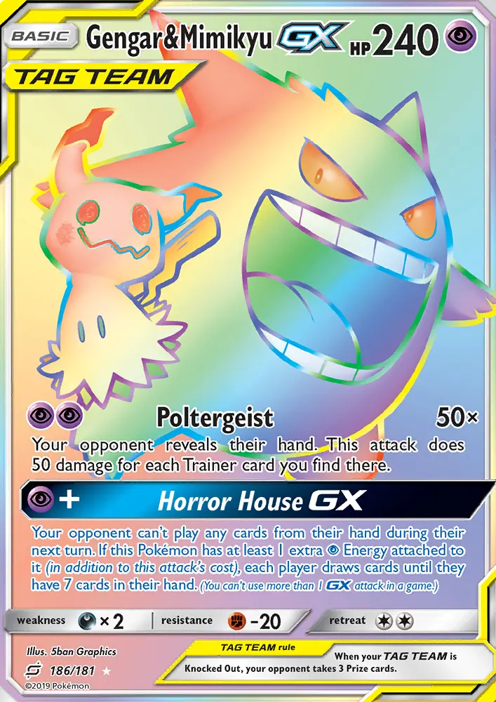 Gengar e Mimikyu GX
