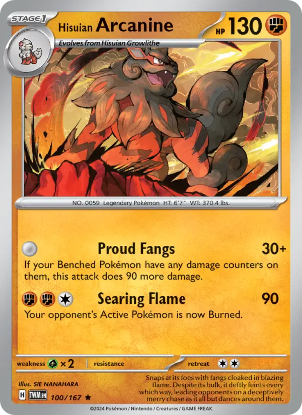 Arcanine de Hisui