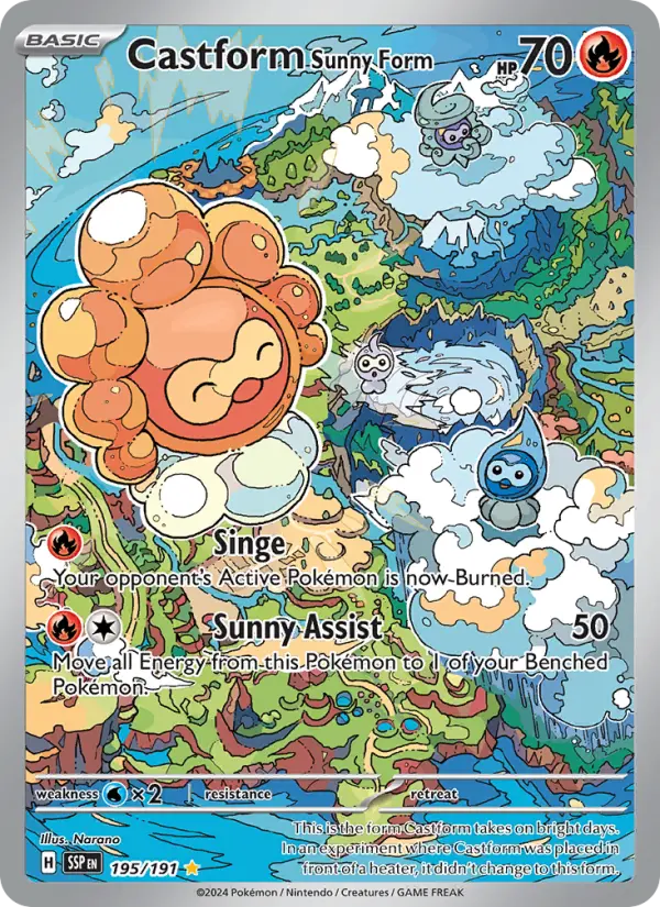 Castform Forma Ensolarada