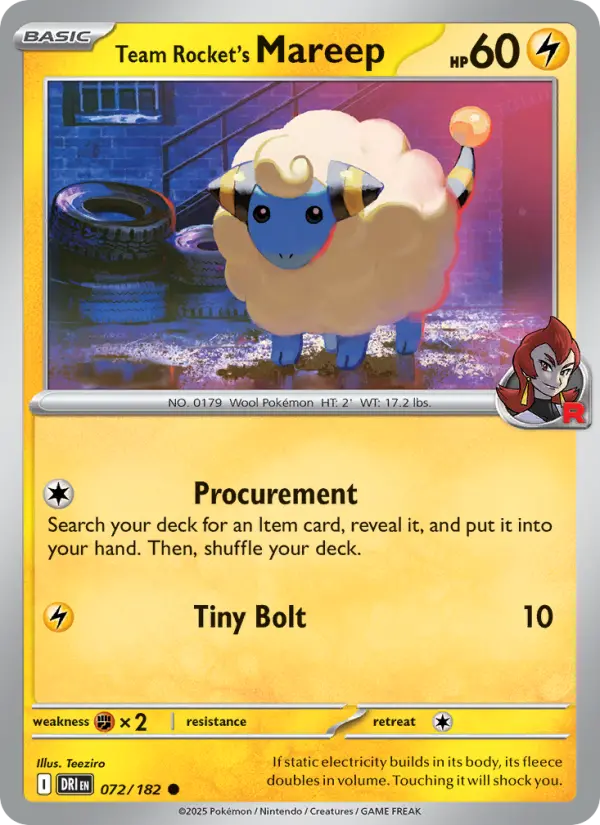 Mareep da Equipe Rocket