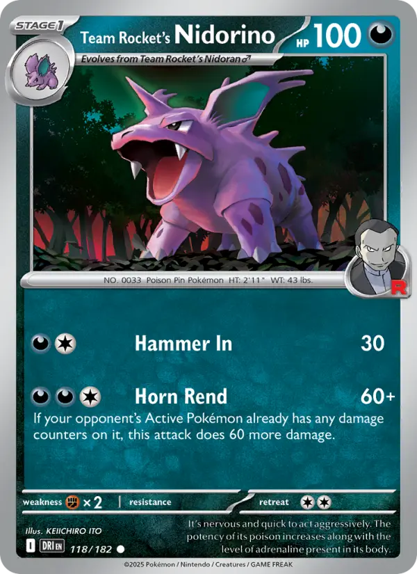Nidorino da Equipe Rocket