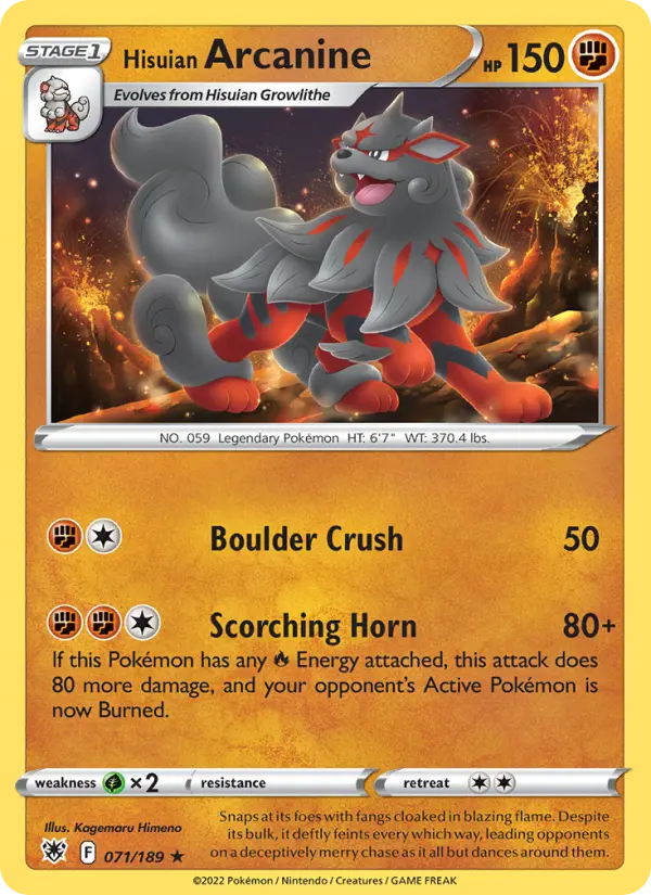 Arcanine de Hisui