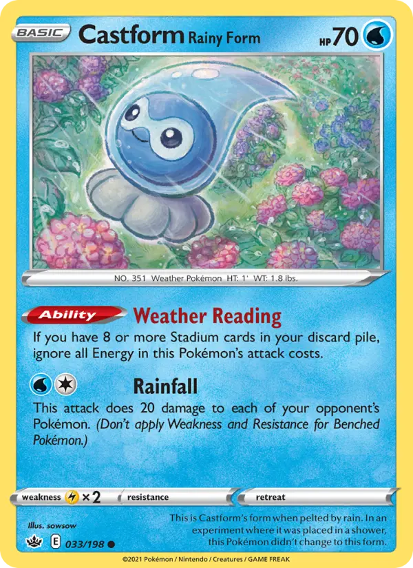 Castform Forma Chuvosa