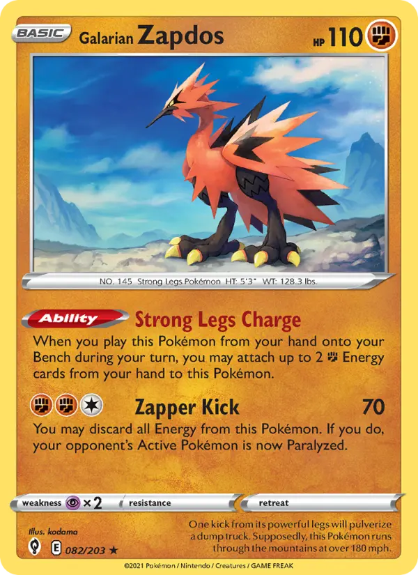 Zapdos de Galar